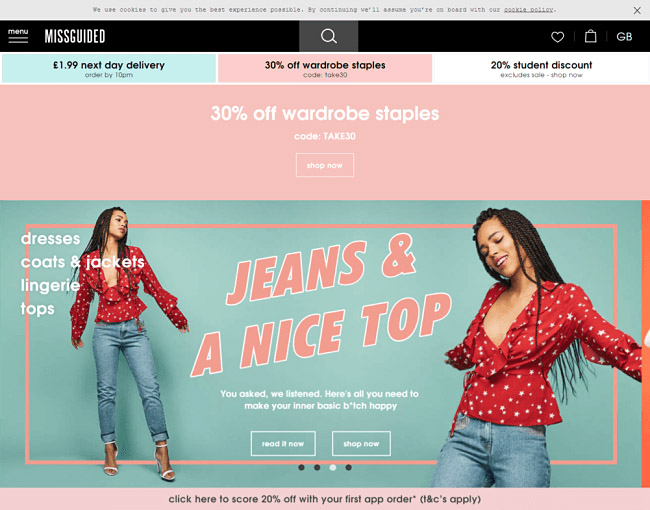 Cusco kubus bedelaar 60 Amazing Online Fashion Stores and Their UX Tricks You Should Steal