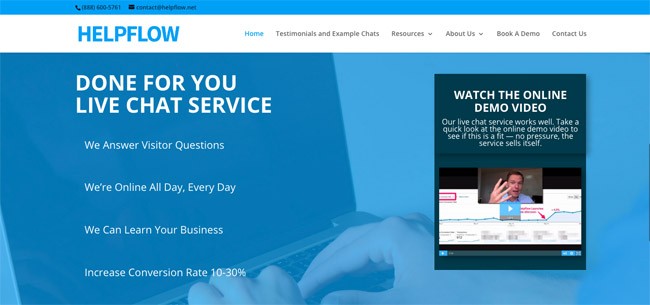 melhores aplicativos de chat ao vivo - helpflow