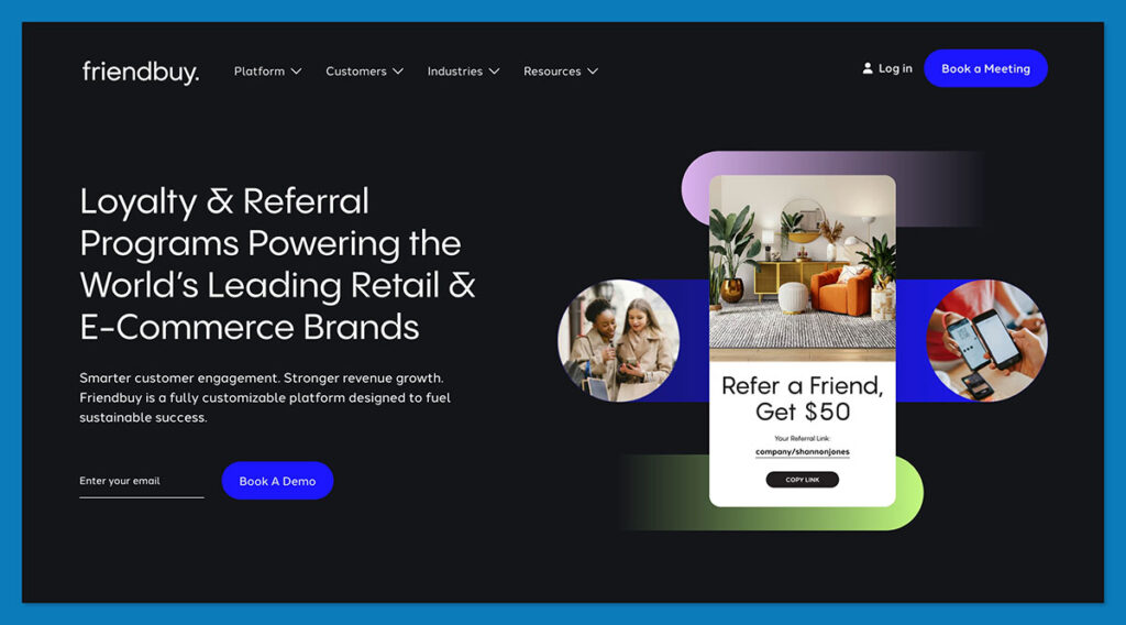 Friendbuy homepage