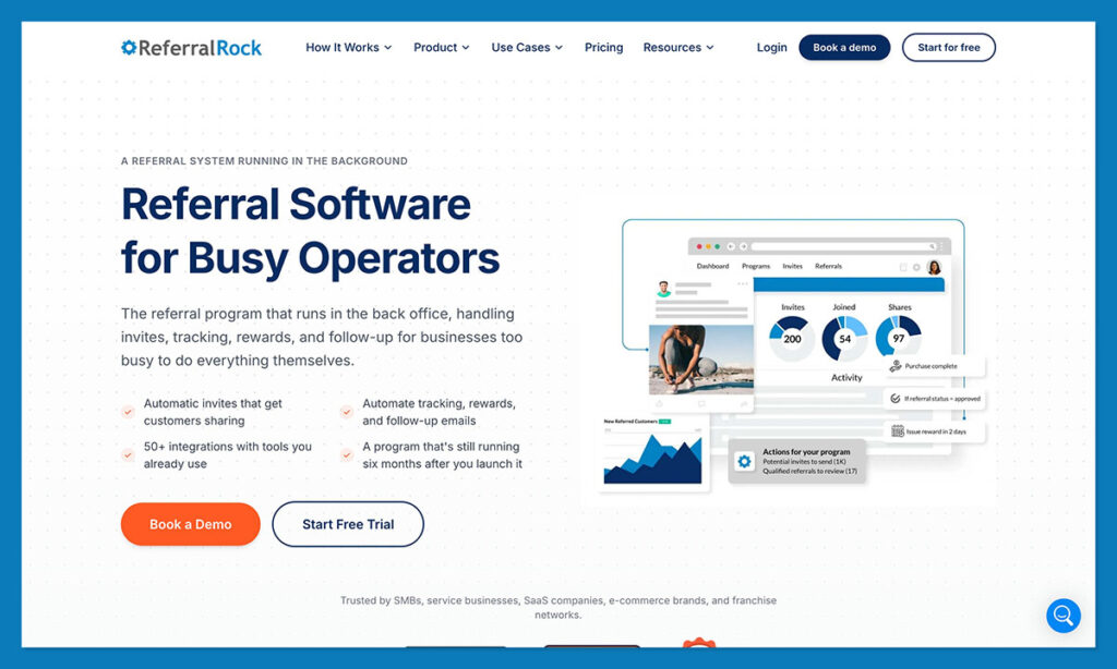 referral rock homepage