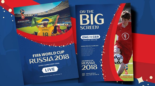 Exclusive Freebie: World Cup football templates by BrandPacks
