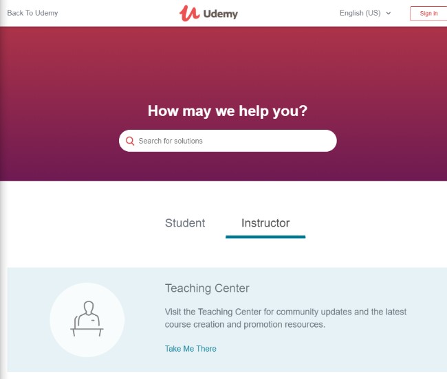 udemy vs teachable - udemy customer support