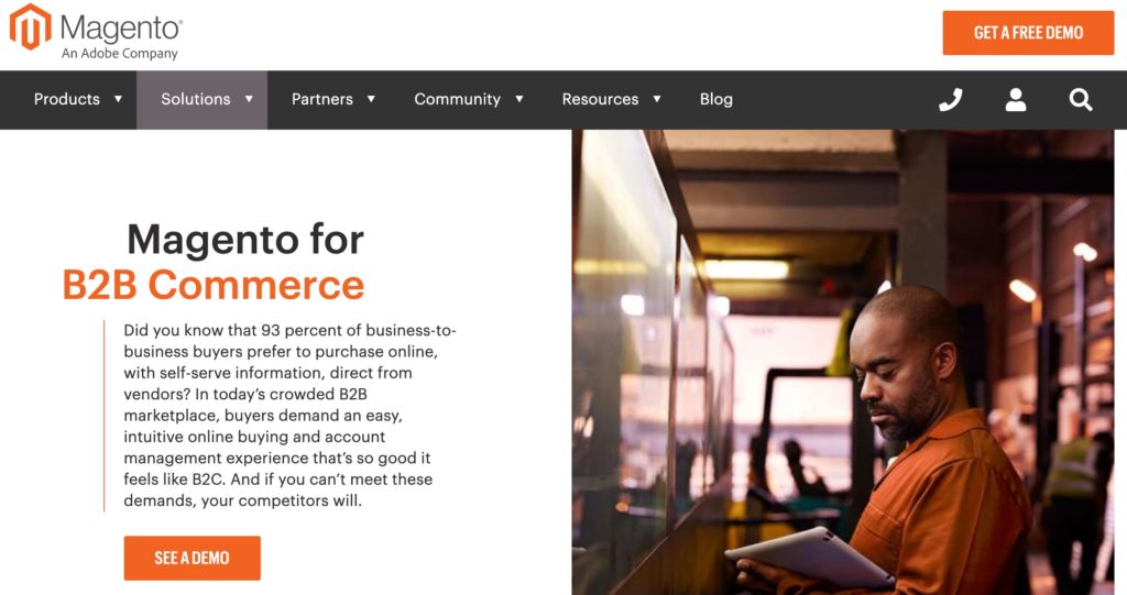 magento b2b ecommerce