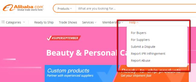 alibaba find products