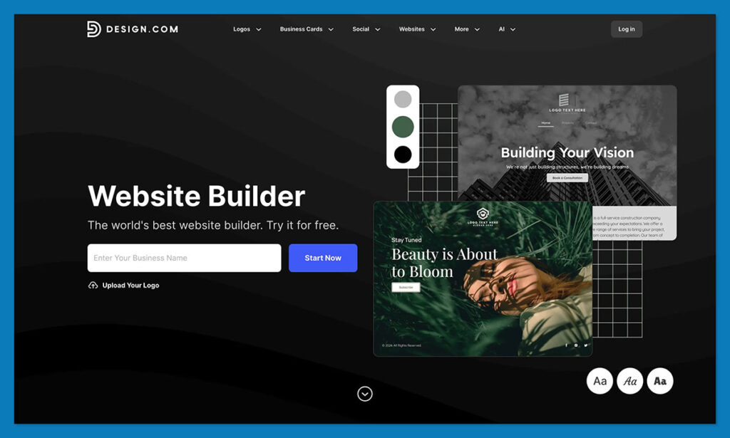 design com website builder