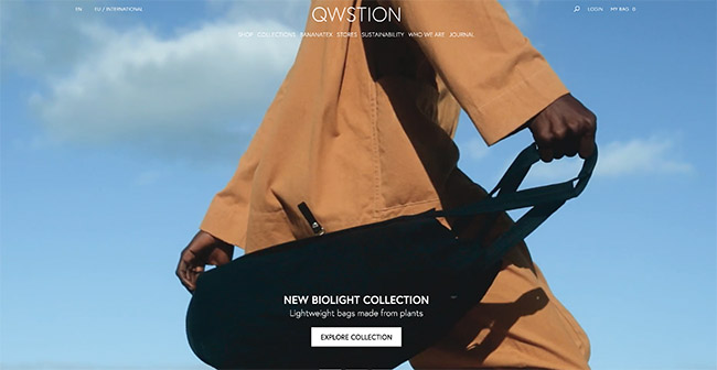 Ethical Ecommerce Interviews: QWSTION on Creating Their Own Sustainable Fabric