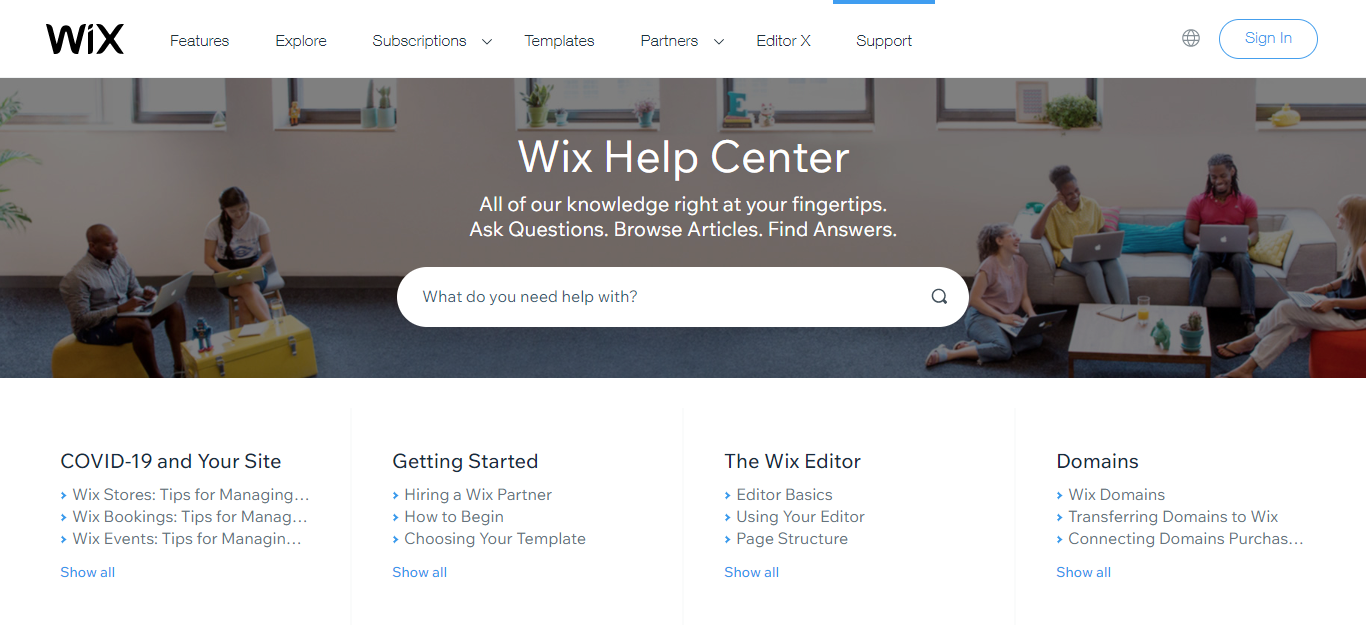 Wix Revisão do construtor de sites