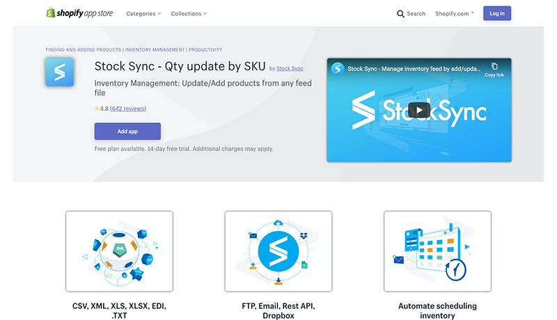 Stock Sync - best shopify inventory management app