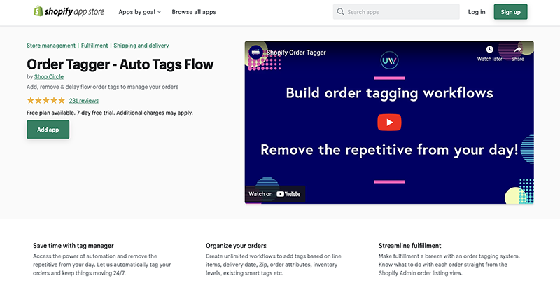 order tagger shopify inventory app