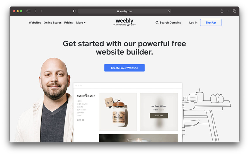 SHopify Alternatives - weebly ecommerce platform