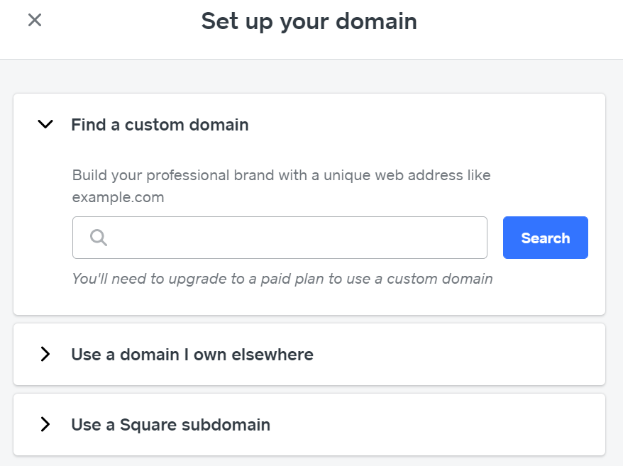 domain setup