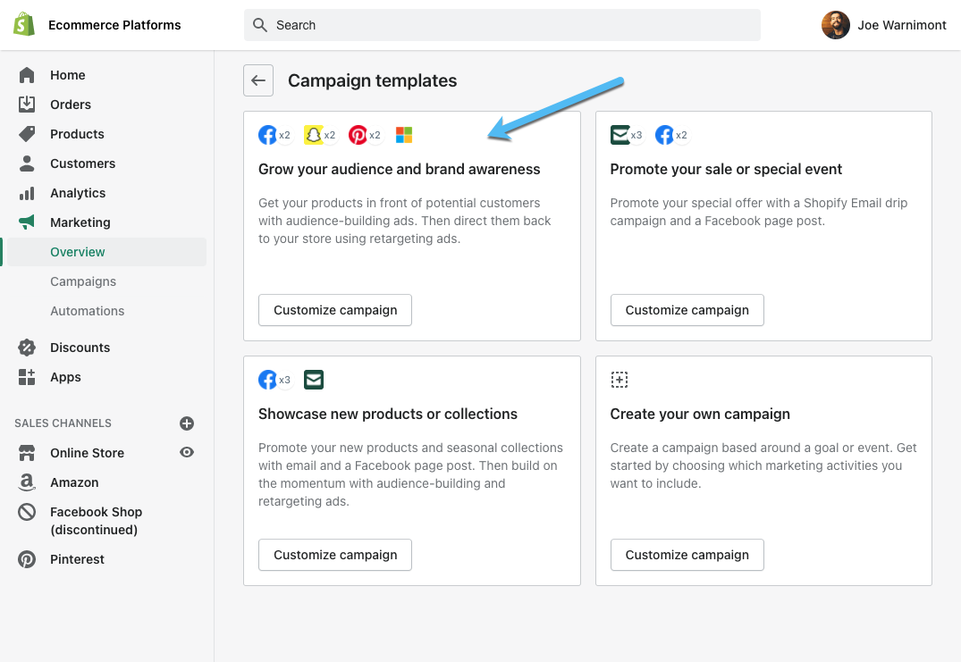 modèles de campagnes