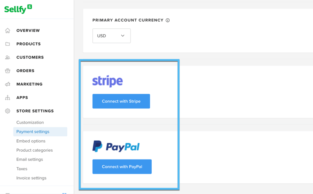 stripe and paypal - Sellfy review