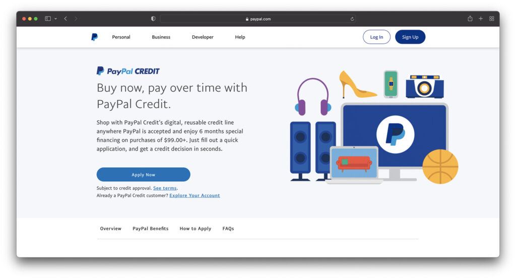 paypal credit - best buy now pay later apps