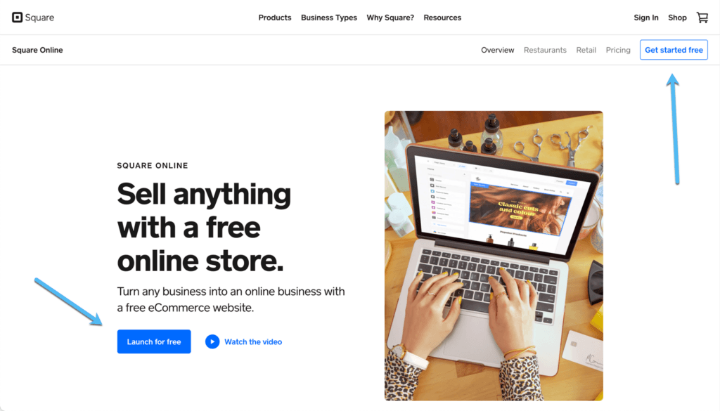 square online - how to make a free online store