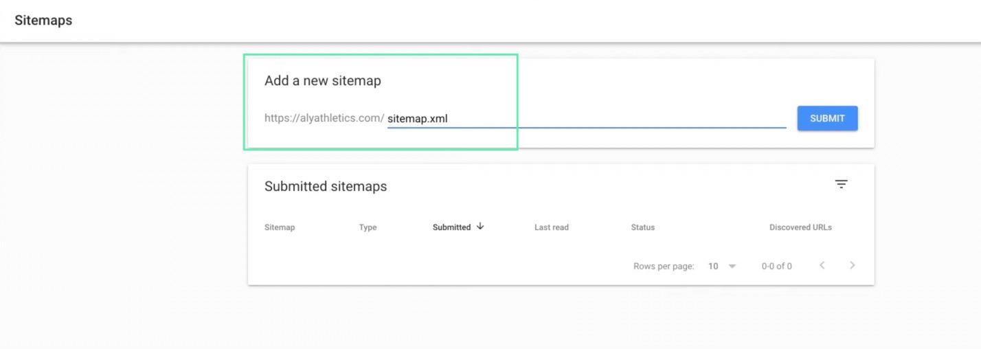 sitemaps in the best ecommerce platform for SEO