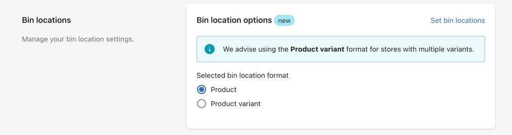bin locations from EasyScan review