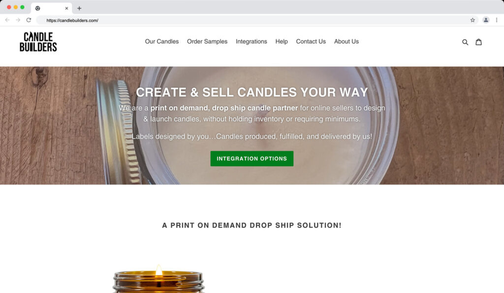 candle builders - best print on demand candles