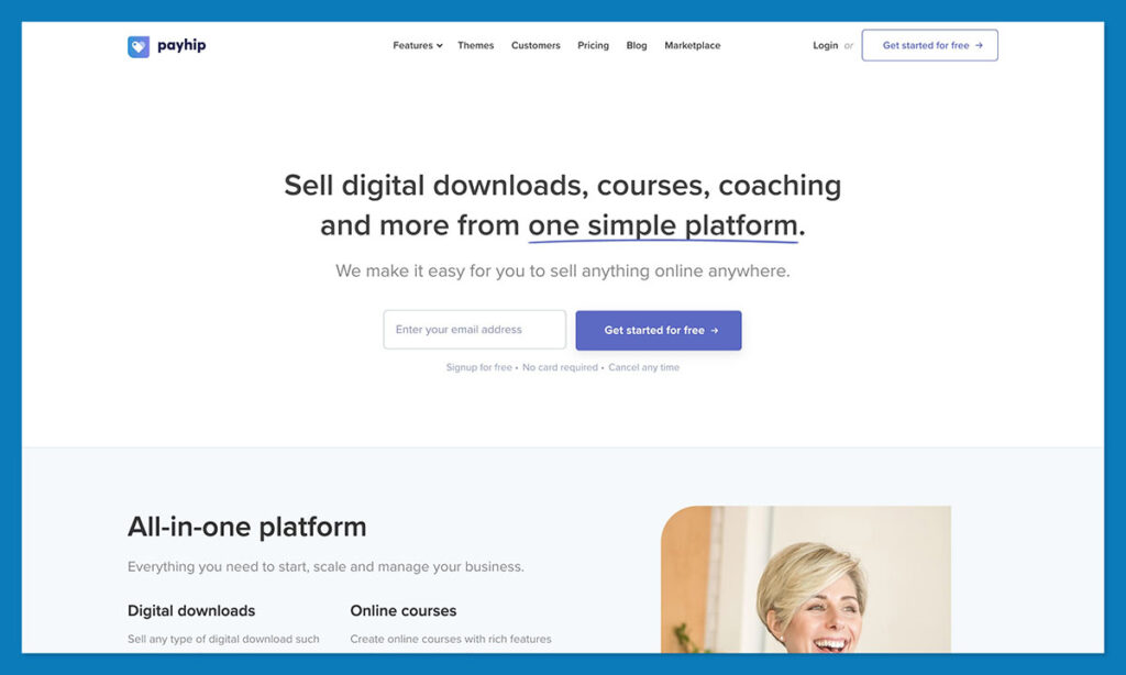 payhip homepage