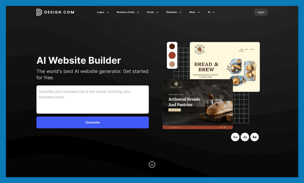 design com ai website builder