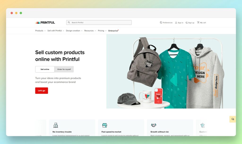 printful - Best Dropshipping Clothing Suppliers