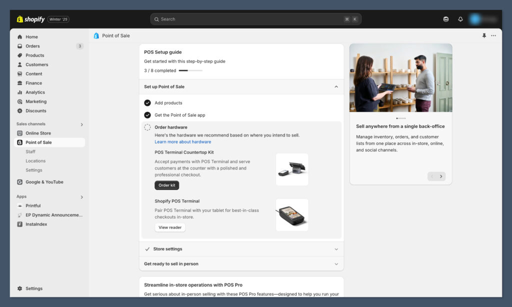 shopify pos dashboard