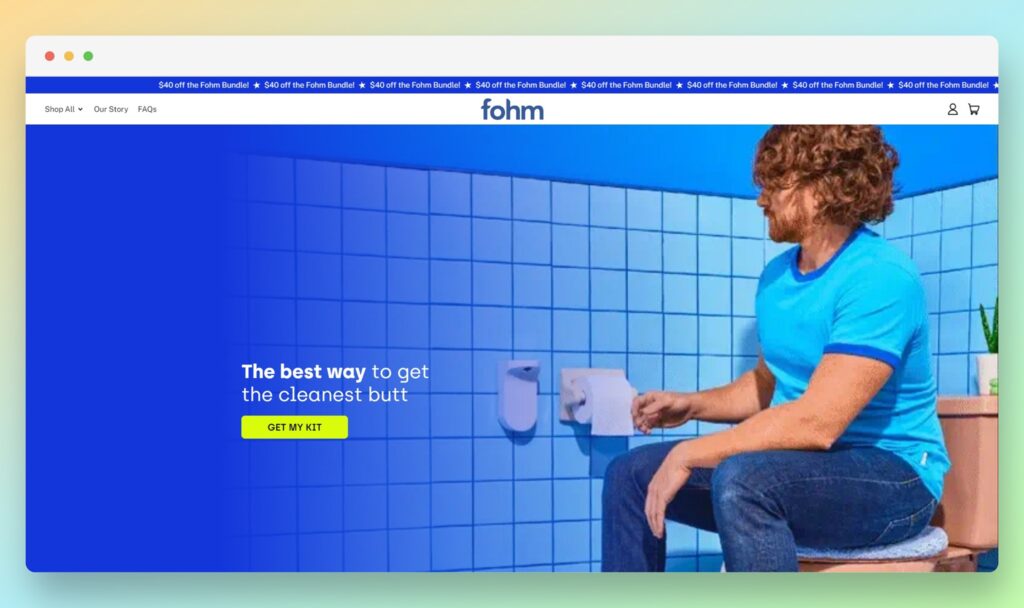 Fohm - Best Examples of Stores Using Shop Pay