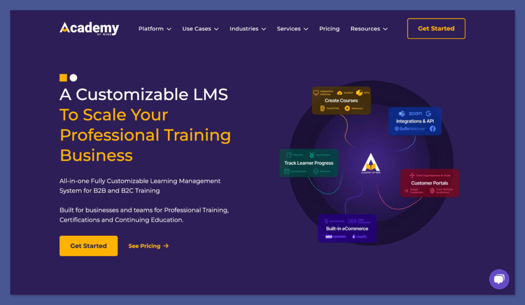 academy of mine homepage