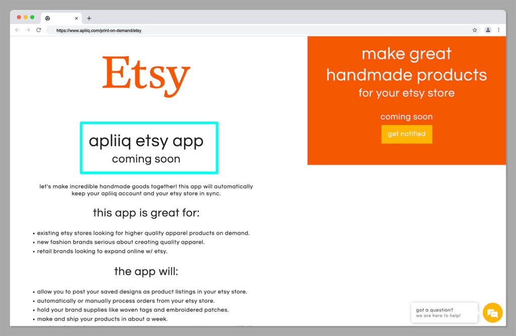 etsy apliiq app coming soon