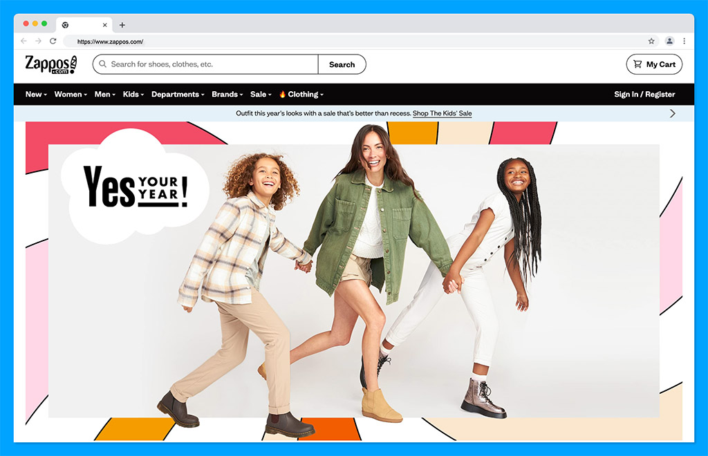 zappos - best online shopping sites