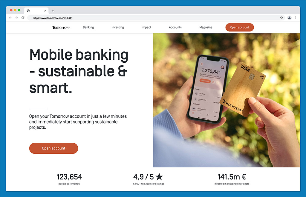 Tomorrow - best online banks in france