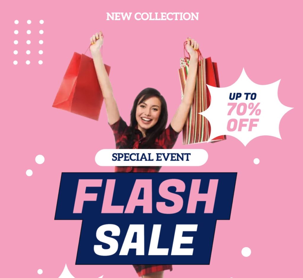 a flash sale