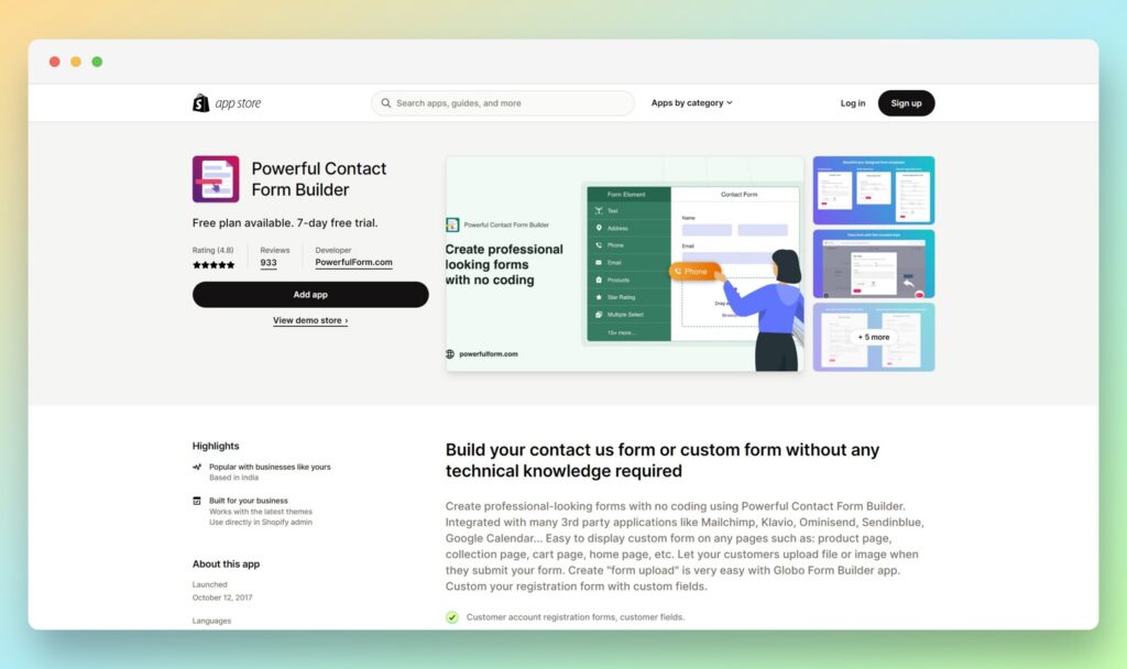 Powerful Contact Form Builder - Best Contact Form Apps for Shopify