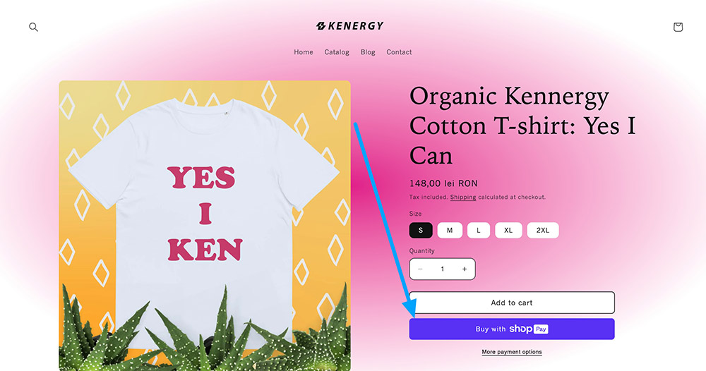 kennergy shop pay integration