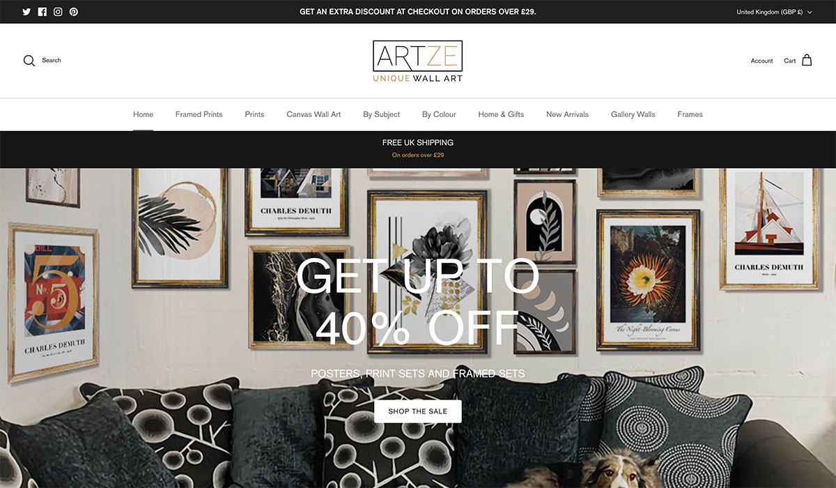 7 Best Shopify Art Stores for Inspiration in 2024 Platforms