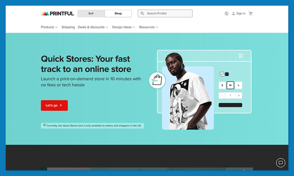 printful quick stores