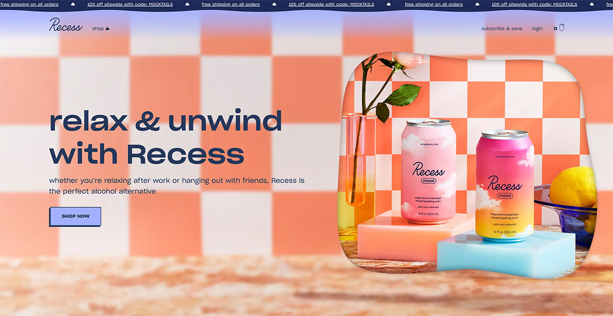 Web Recess Design 25+ Best Ecommerce Website Designs for Inspiration (2024) - Ecommerce ...