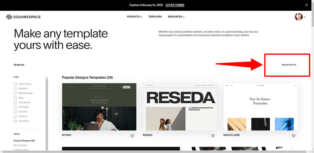 make any website with ease squarespace