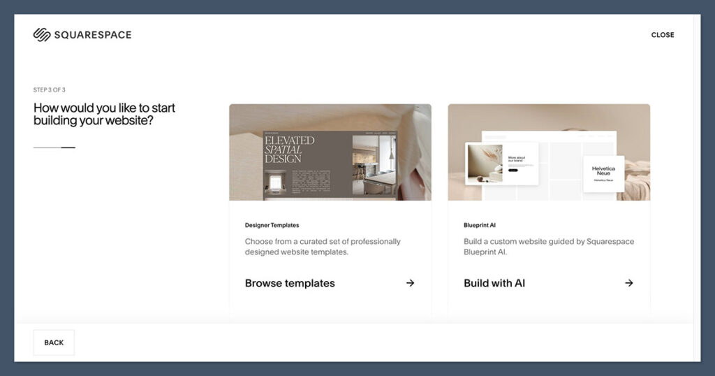 Ease of Use- Squarespace