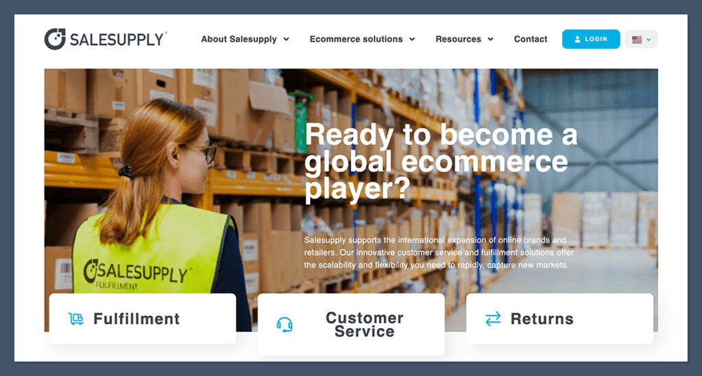 Page d'accueil de Salesupply