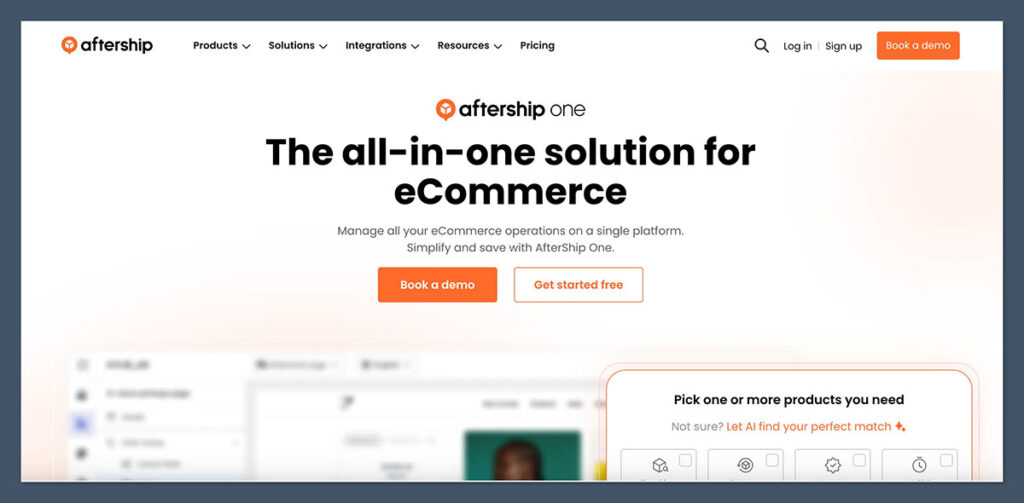AfterShip Homepage