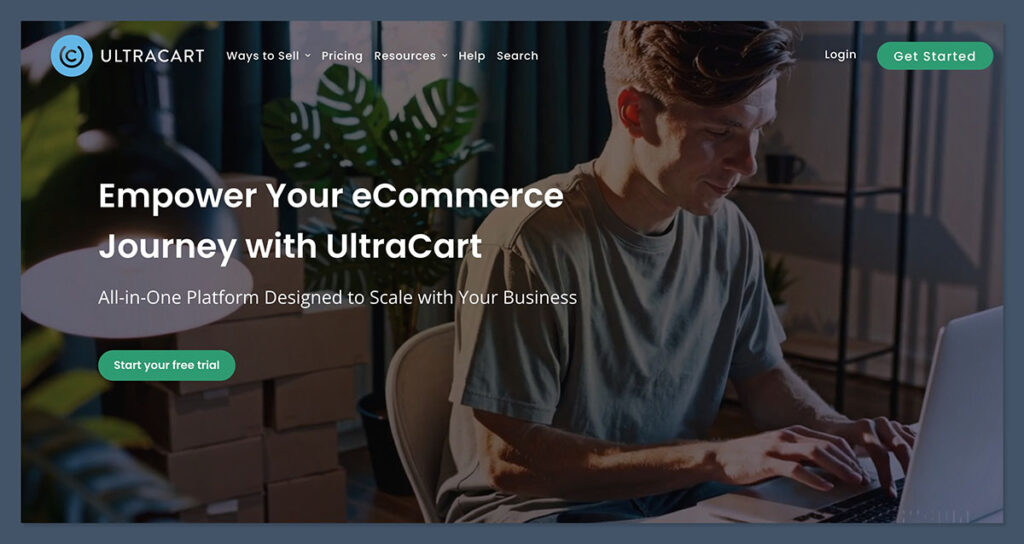 UltraCart Ecommerce Homepage