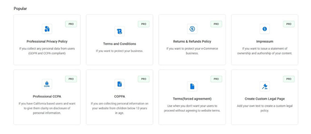 wpl privacy policy generator