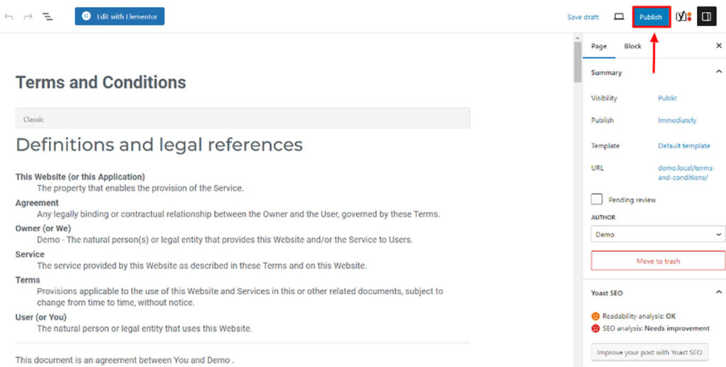 wpl terms and conditions