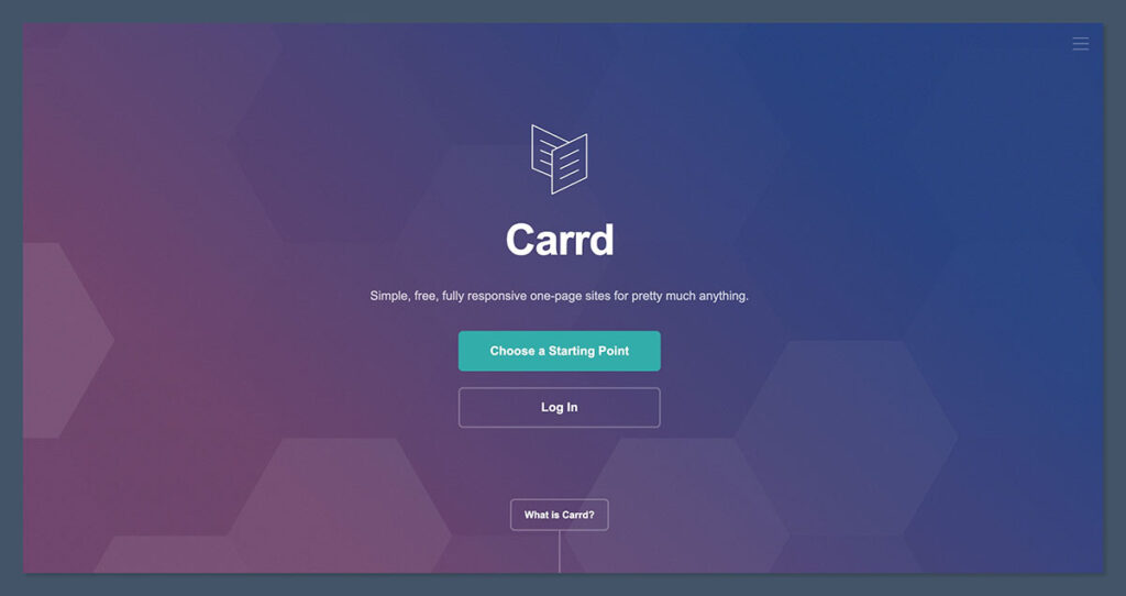 Carrd Homepage