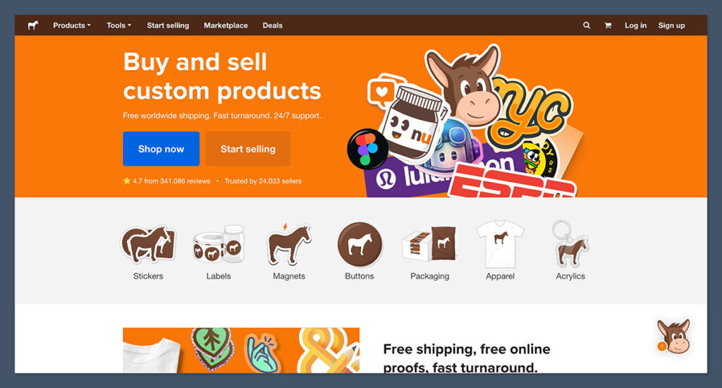 Sticker-Mule-Homepage