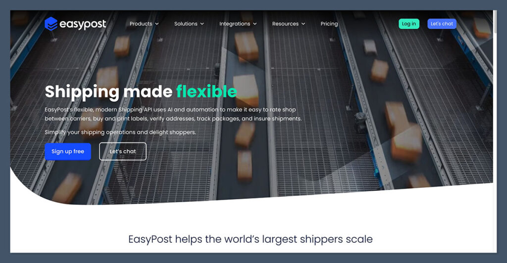 EasyPost Homepage