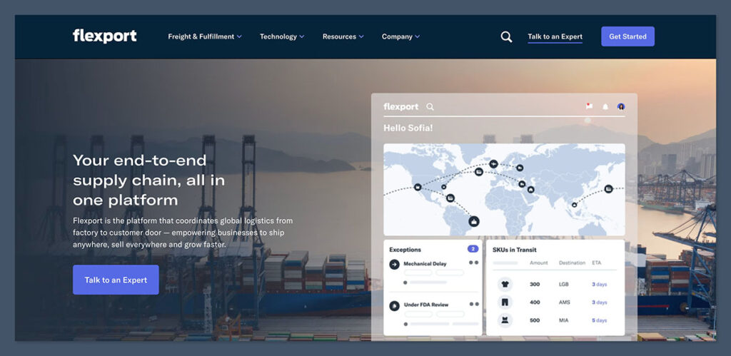 Flexport Homepage