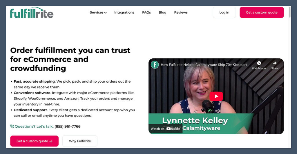 Fulfillrite Homepage