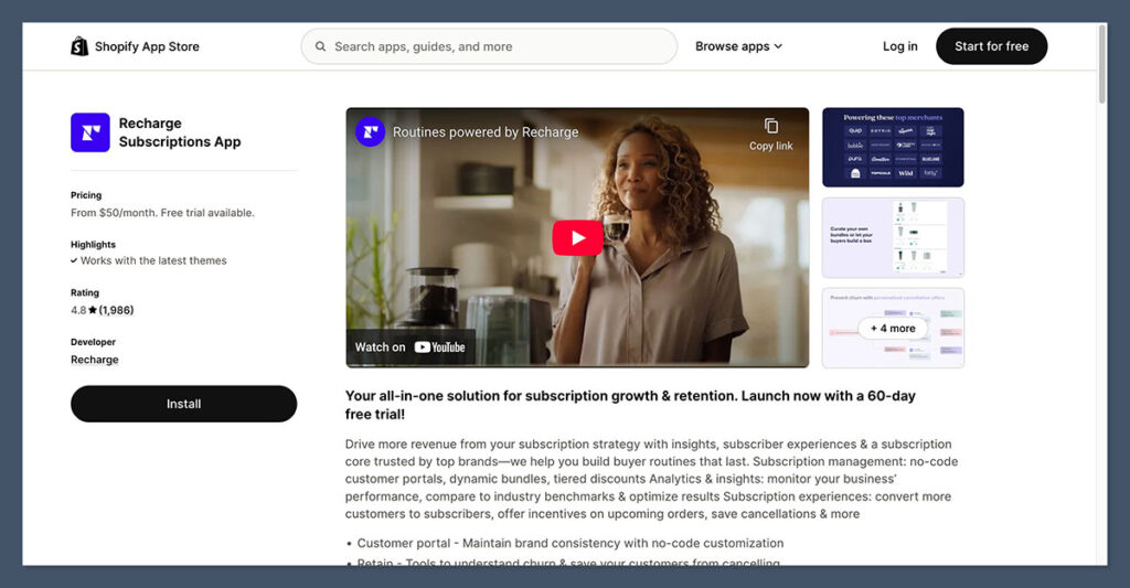 Recharge-Subscriptions-App